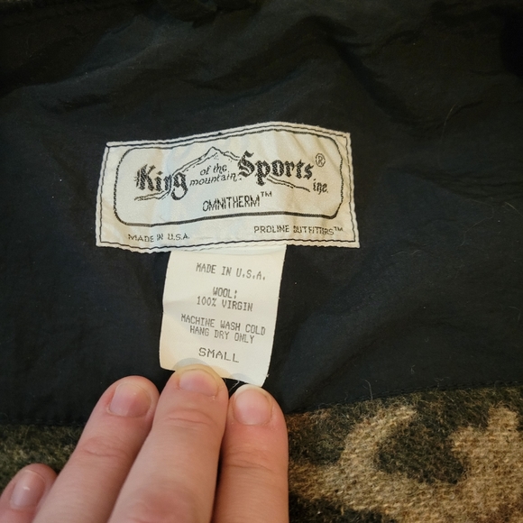 SOLD King of the Mountain Omnitherm unlined Heavy Wool Hoody Small - Picture 4 of 12